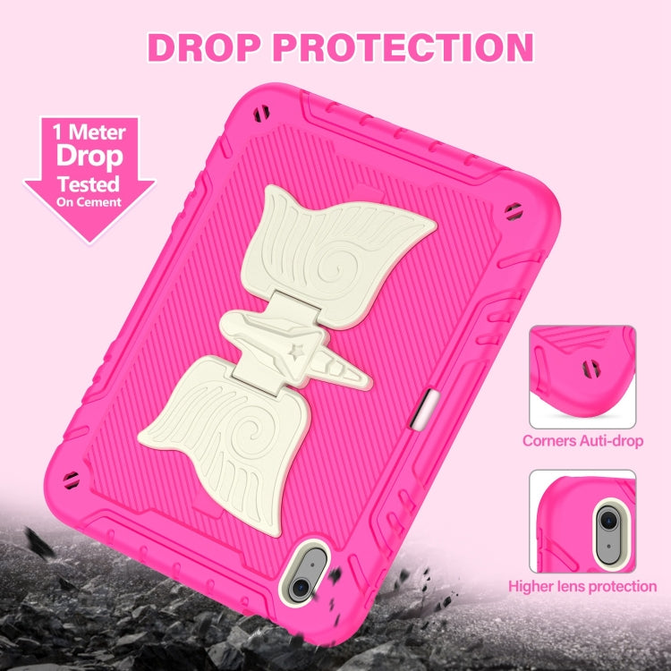 For iPad Air 11 2026 / 2025 / 2024 Kickstand PC Hybrid Silicone Tablet Case with Strap