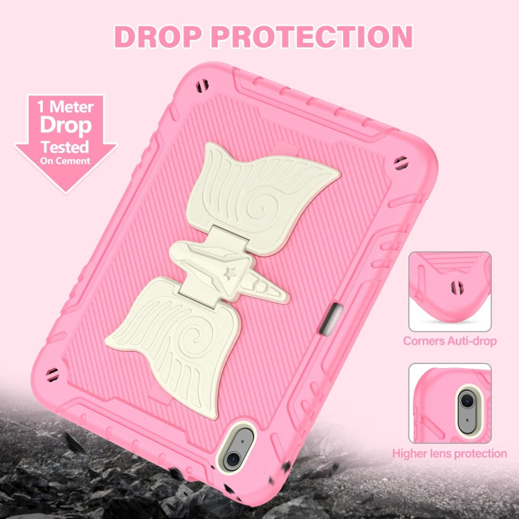 For iPad Air 11 2026 / 2025 / 2024 Kickstand PC Hybrid Silicone Tablet Case with Strap