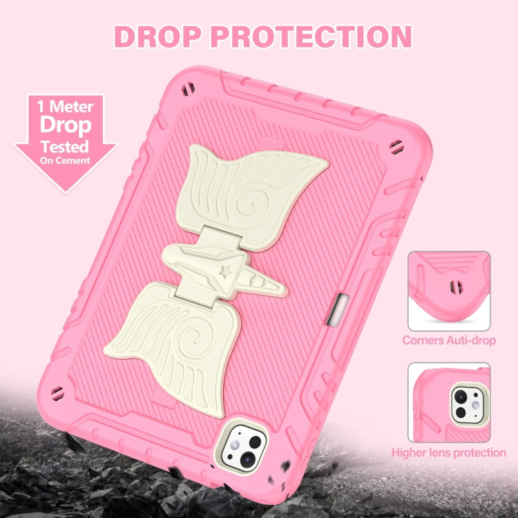 For iPad Pro 11 2025 / 2024 Kickstand PC Hybrid Silicone Tablet Case with Strap