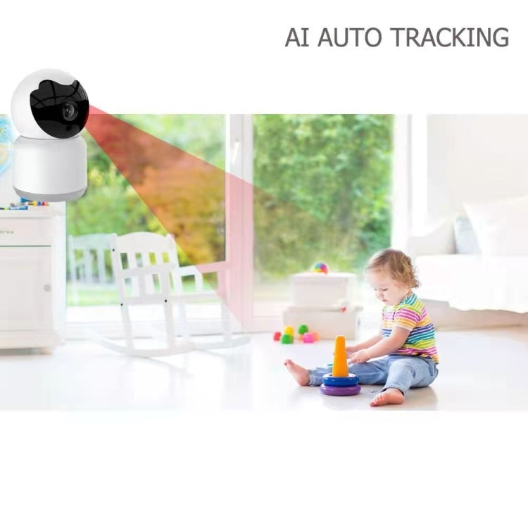 YT51 1920x1080 Home Baby Wireless Camera, without Temperature and Humidity Sensor EU Plug - White