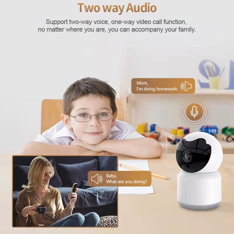 YT51 1920x1080 Home Baby Wireless Camera, without Temperature and Humidity Sensor UK Plug - White