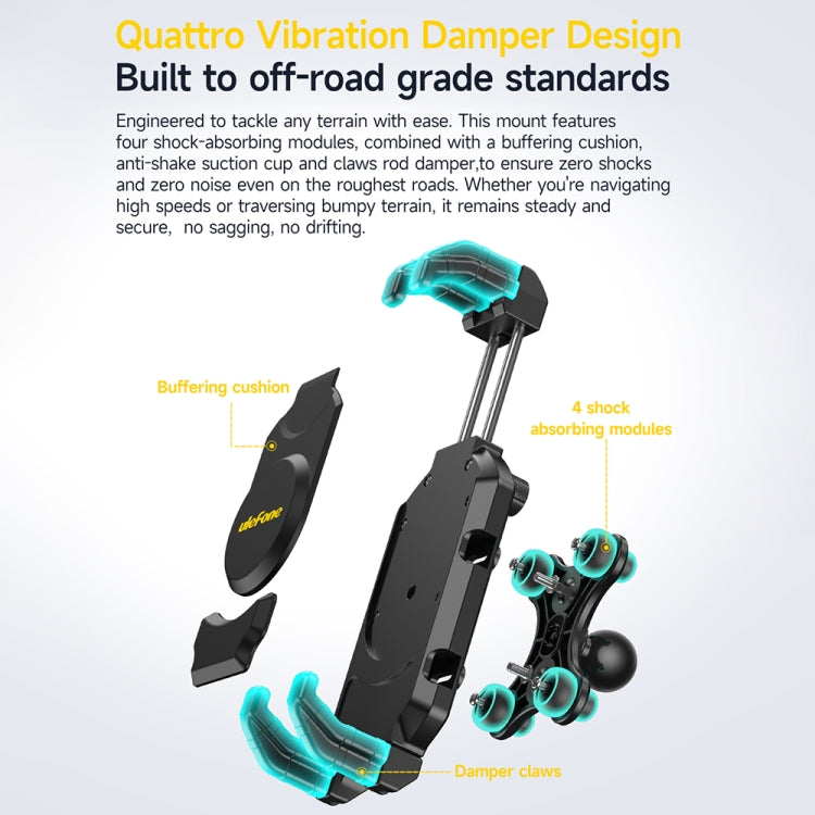 Ulefone UAN02 Armor Mount Max Car Phone Tablet Holder - Black