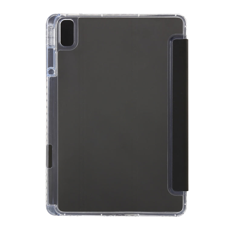 For Huawei Matepad SE 11 2024 Clear Acrylic 3-Fold Leather Tablet Case