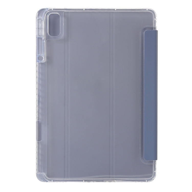 For Huawei Matepad SE 11 2024 Clear Acrylic 3-Fold Leather Tablet Case