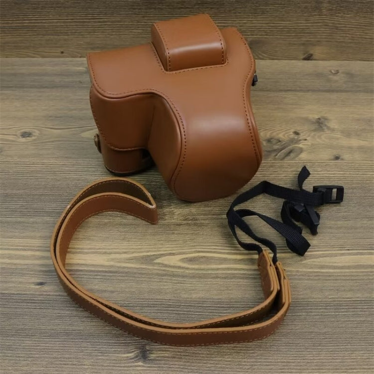 For FUJIFILM X-S20 Full Body Leather Camera Case Bag with Strap