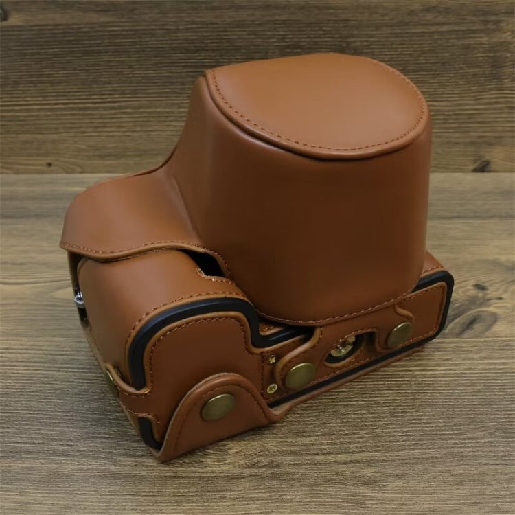 For FUJIFILM X-S20 Full Body Leather Camera Case Bag with Strap
