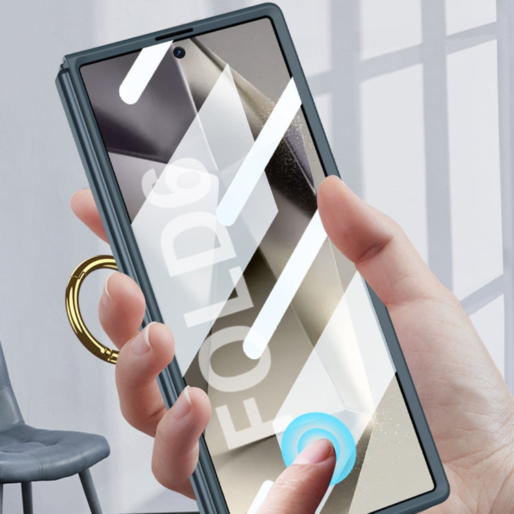 For Samsung Galaxy Z Fold6 GKK Integrated Ultra-thin Triaxial Ring Holder PC Phone Case