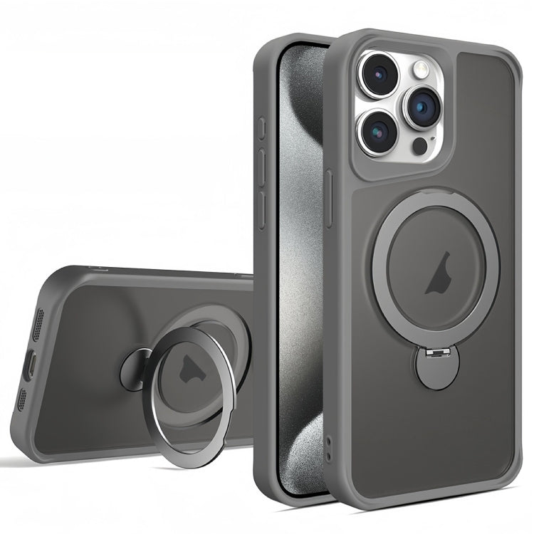 For iPhone 15 Pro Invisible Fulcrum Holder MagSafe Phone Case