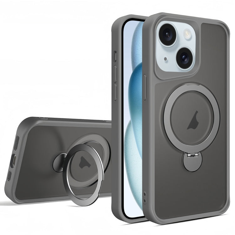 For iPhone 15 Invisible Fulcrum Holder MagSafe Phone Case