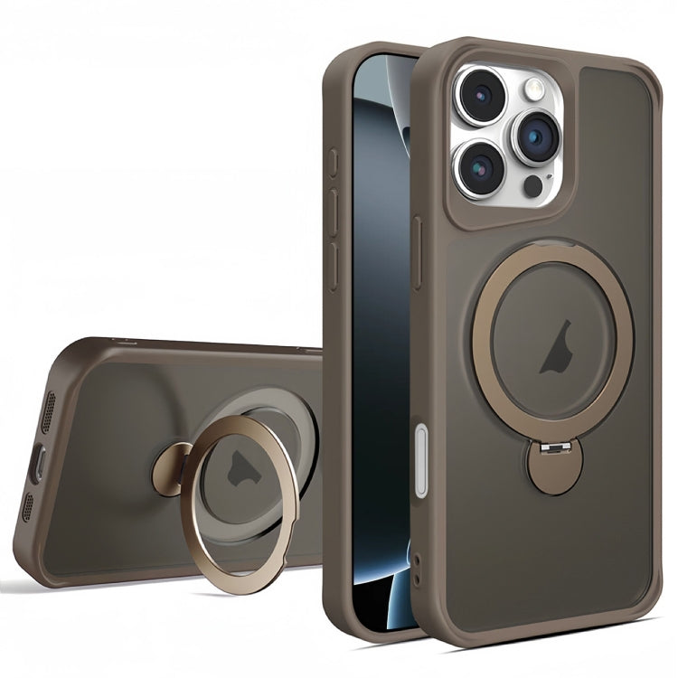 For iPhone 16 Pro Invisible Fulcrum Holder MagSafe Phone Case