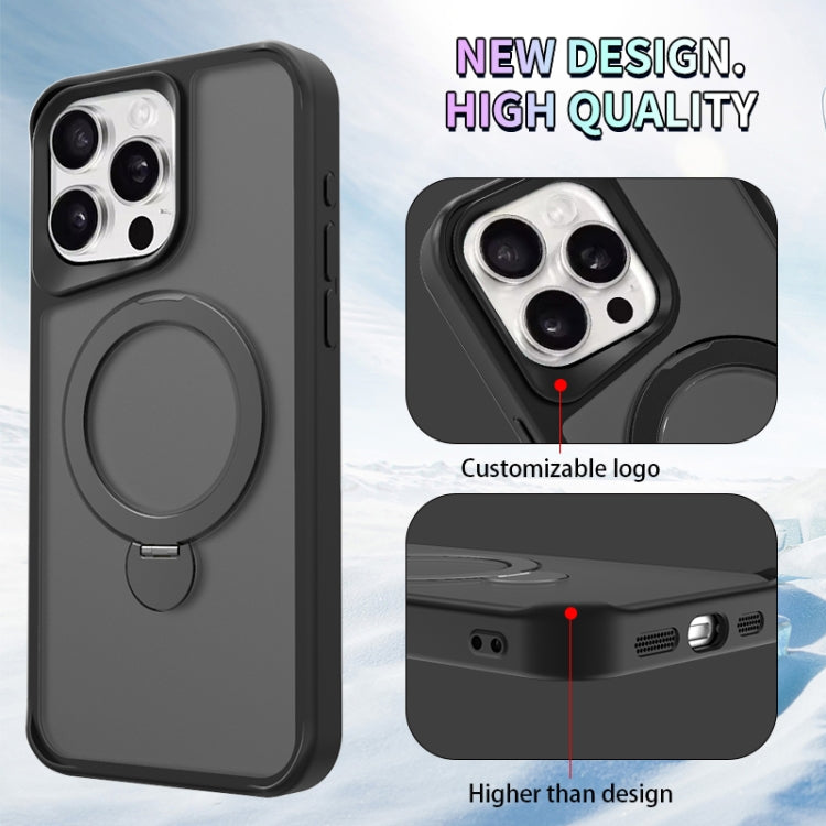 For iPhone 15 Pro Invisible Fulcrum Holder MagSafe Phone Case