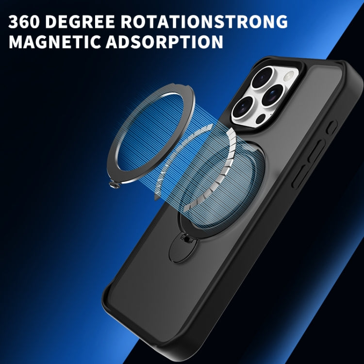 For iPhone 15 Pro Invisible Fulcrum Holder MagSafe Phone Case
