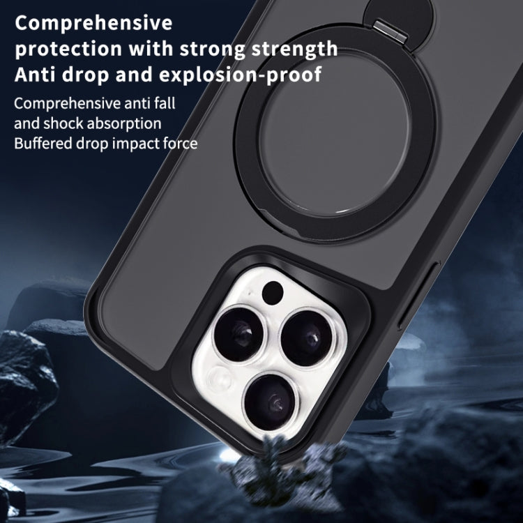 For iPhone 15 Pro Invisible Fulcrum Holder MagSafe Phone Case