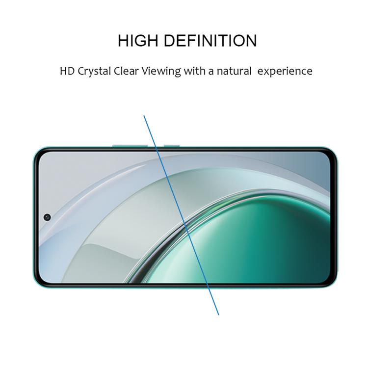For vivo Y200 Full Glue 9H HD 3D Curved Edge Tempered Glass Film - Black