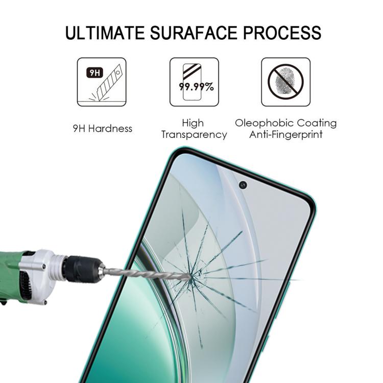 For vivo Y200 Full Glue 9H HD 3D Curved Edge Tempered Glass Film - Black