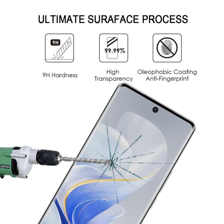 For vivo S19 Pro / V40 25pcs Full Glue 9H HD 3D Curved Edge Tempered Glass Film - Black