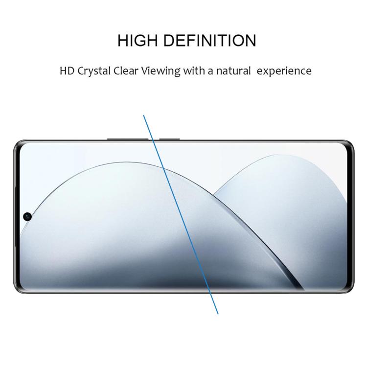 For vivo V29 Pro 25pcs Full Glue 9H HD 3D Curved Edge Tempered Glass Film - Black