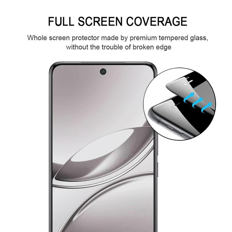 For vivo V50 25pcs Full Glue 9H HD 3D Curved Edge Tempered Glass Film - Black