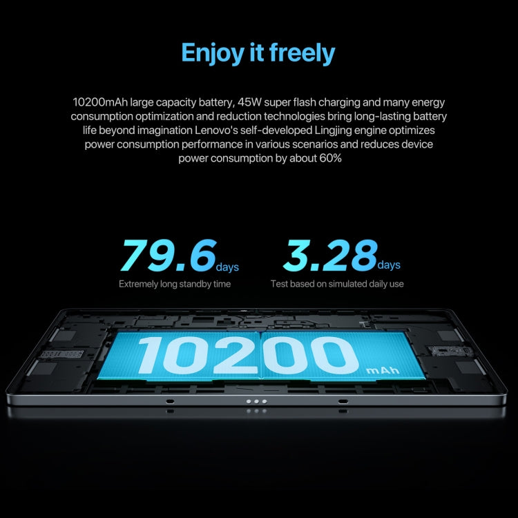 Lenovo Xiaoxin Pad Pro 12.7 inch 2025 WiFi Tablet, 8GB+128GB, ZUI 16, MediaTek Dimensity 8300 Octa Core, Support Fingerprint & Face Identification