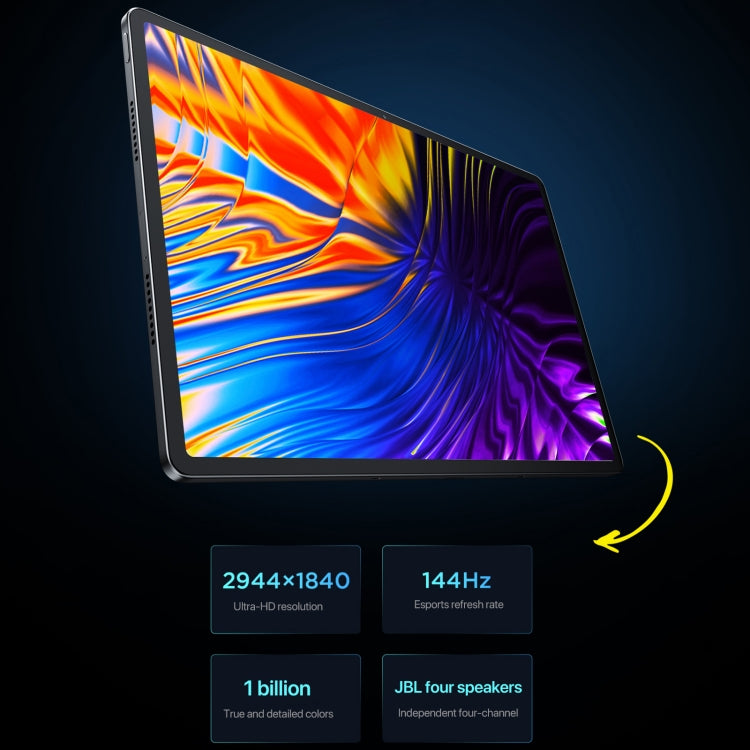 Lenovo Xiaoxin Pad Pro 12.7 inch 2025 WiFi Tablet, 12GB+256GB, ZUI 16, MediaTek Dimensity 8300 Octa Core, Support Fingerprint & Face Identification
