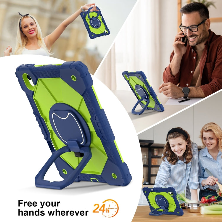 For Huawei Matepad 11.5 2023 Contrast Color Robot Silicone Hybrid PC Tablet Case