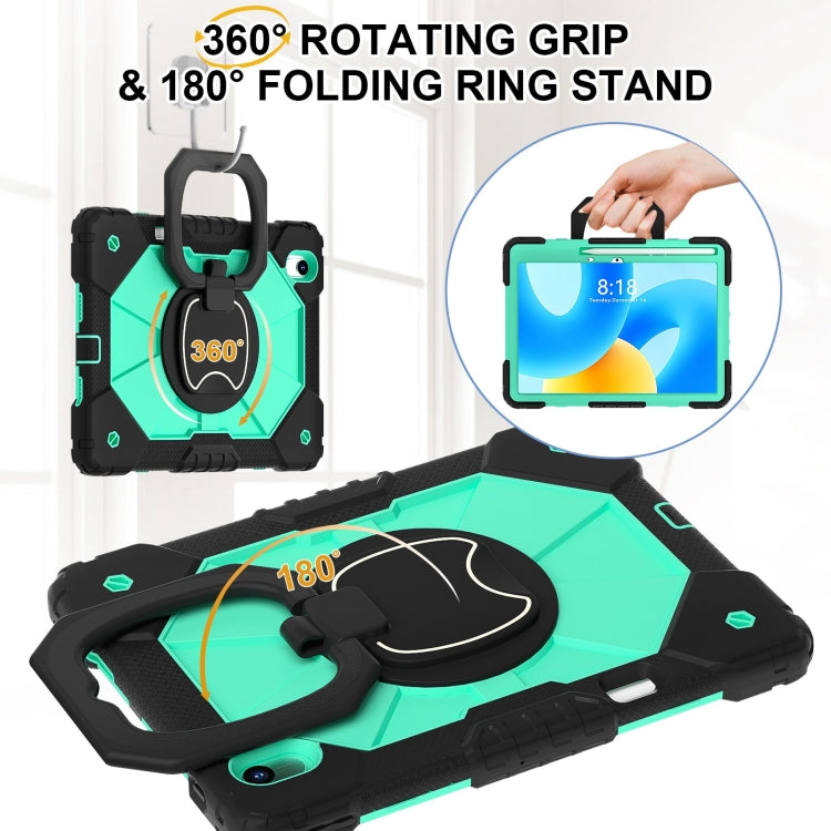 For Huawei Matepad 11.5 2023 Contrast Color Robot Silicone Hybrid PC Tablet Case