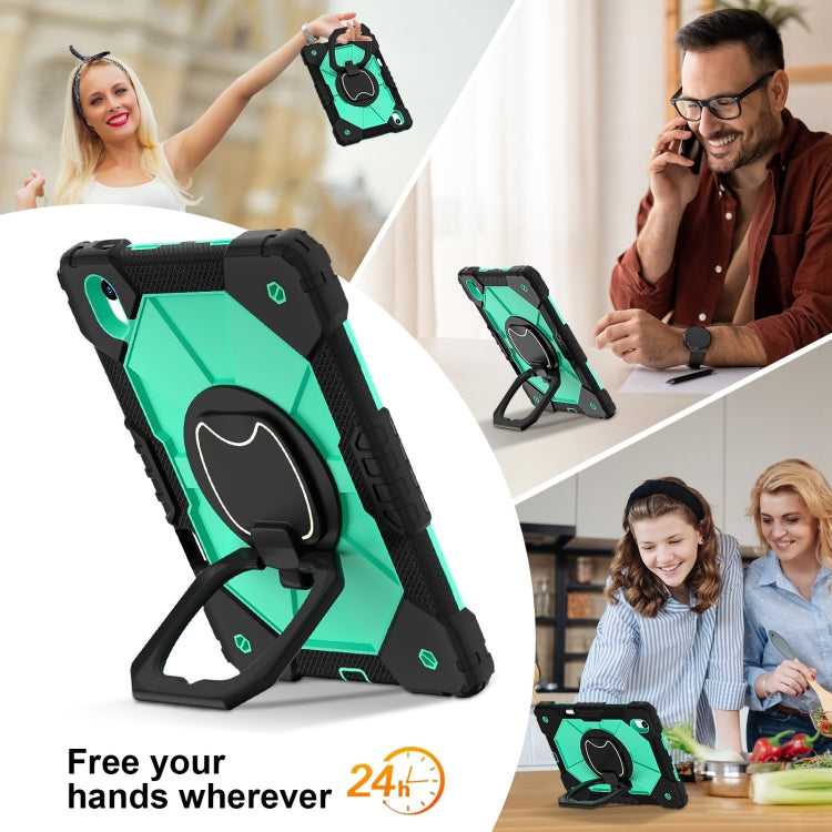 For Huawei Matepad 11.5 2023 Contrast Color Robot Silicone Hybrid PC Tablet Case