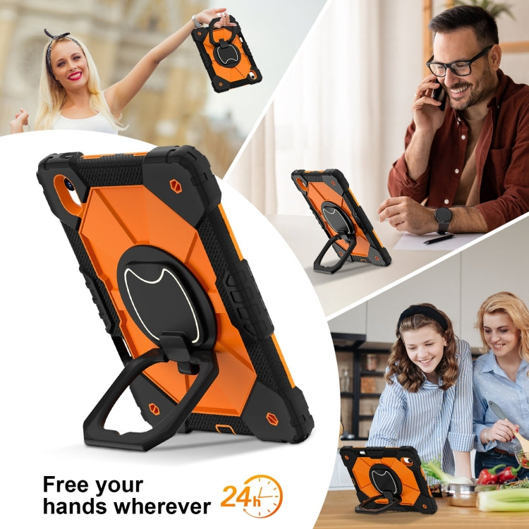 For Huawei Matepad 11.5 2023 Contrast Color Robot Silicone Hybrid PC Tablet Case