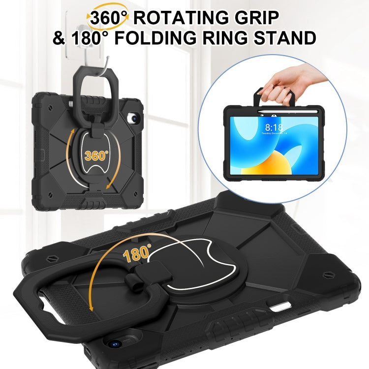For Huawei Matepad 11.5 2023 Contrast Color Robot Silicone Hybrid PC Tablet Case