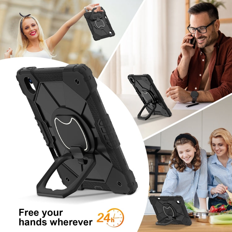 For Huawei Matepad 11.5 2023 Contrast Color Robot Silicone Hybrid PC Tablet Case