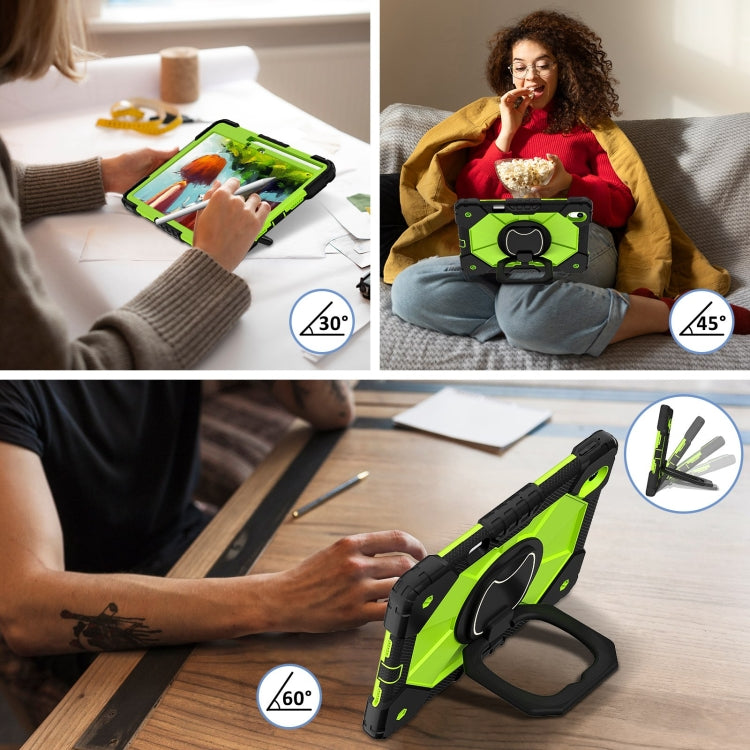 For Huawei Matepad 11.5 2023 Contrast Color Robot Silicone Hybrid PC Tablet Case