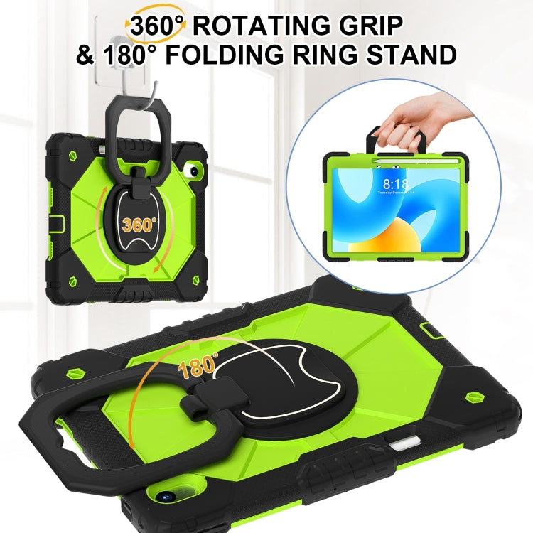 For Huawei Matepad 11.5 2023 Contrast Color Robot Silicone Hybrid PC Tablet Case