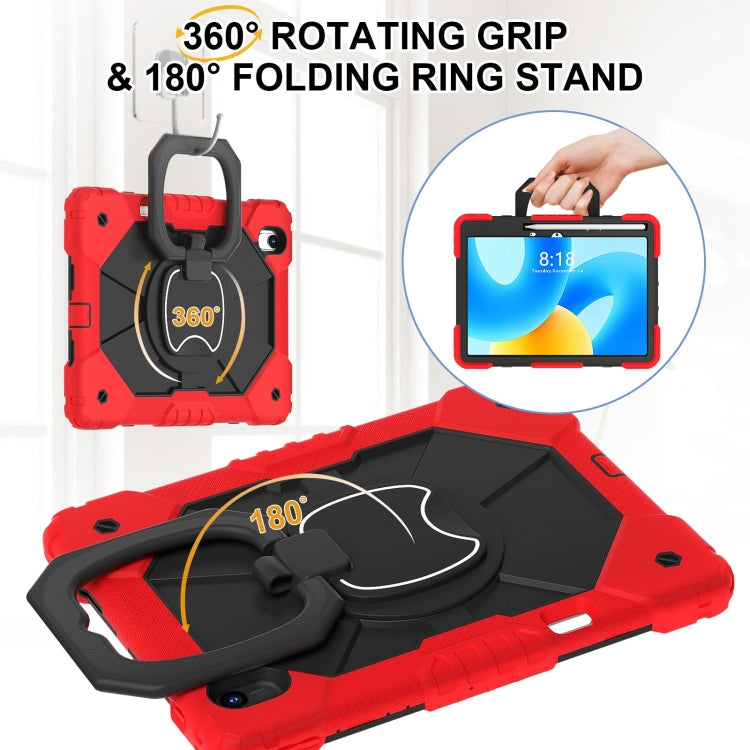 For Huawei Matepad 11.5 2023 Contrast Color Robot Silicone Hybrid PC Tablet Case