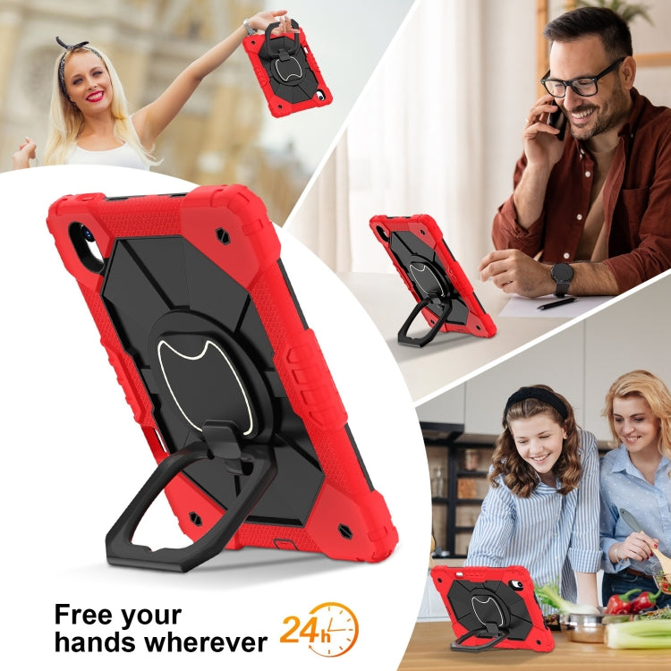 For Huawei Matepad 11.5 2023 Contrast Color Robot Silicone Hybrid PC Tablet Case