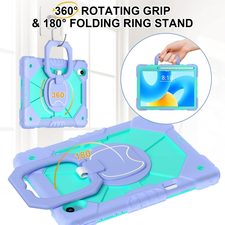 For Huawei Matepad 11.5 2023 Contrast Color Robot Silicone Hybrid PC Tablet Case