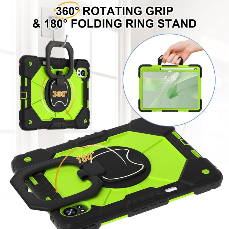 For Huawei MatePad Air 12 2024 Contrast Color Robot Silicone Hybrid PC Tablet Case