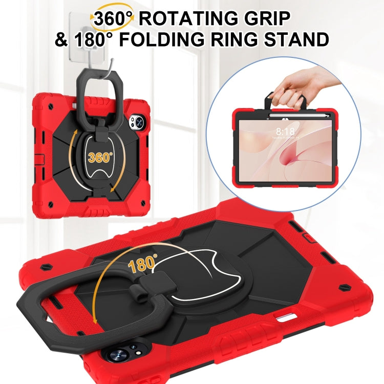 For Huawei MatePad Air 12 2024 Contrast Color Robot Silicone Hybrid PC Tablet Case