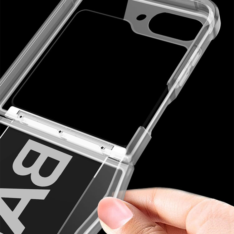 For Samsung Galaxy Z Flip6 GKK Clear Airbag Wristband Holder Phone Case