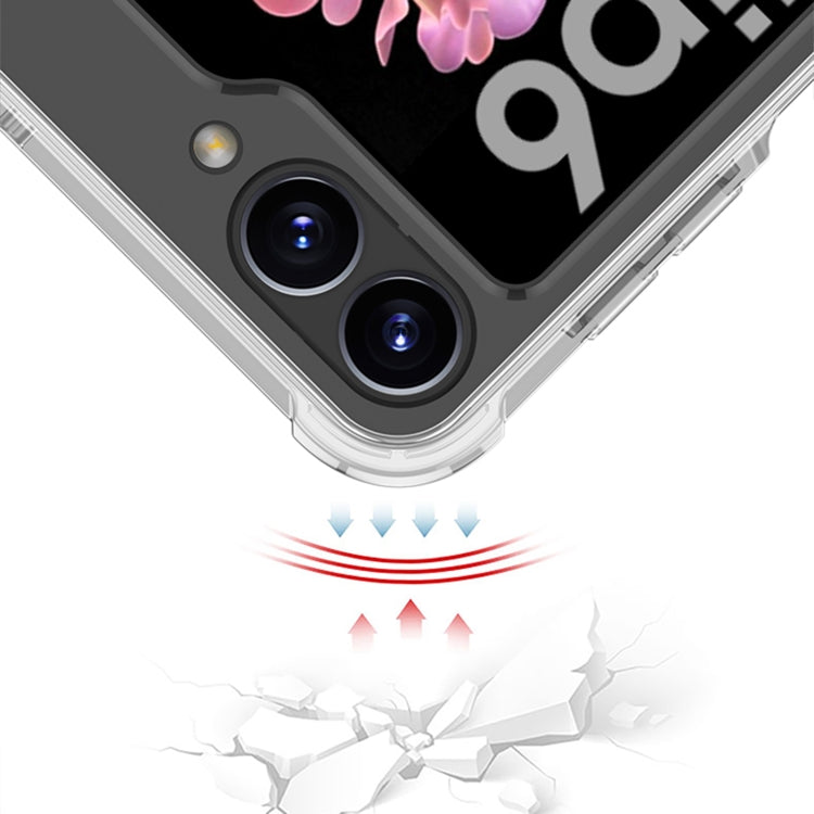For Samsung Galaxy Z Flip6 GKK Clear Airbag Wristband Holder Phone Case