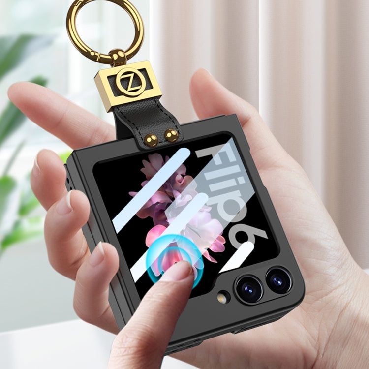 For Samsung Galaxy Z Flip6 / Flip7 FE GKK Integrated Ultra-thin Phone Case with Z Ring Holder