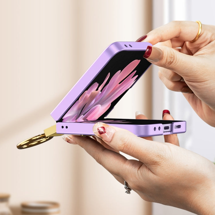For Samsung Galaxy Z Flip6 / Flip7 FE GKK Integrated Ultra-thin Phone Case with Z Ring Holder