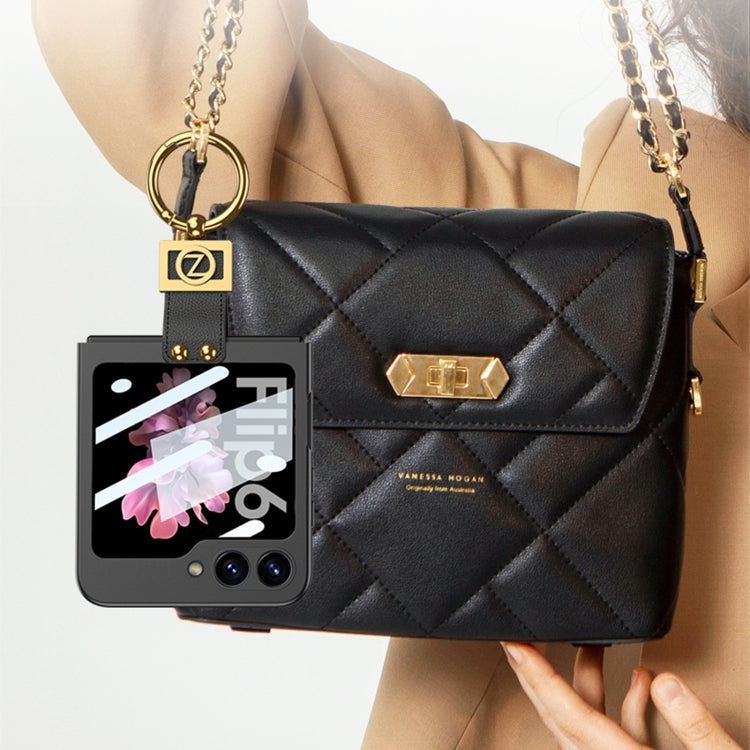 For Samsung Galaxy Z Flip6 / Flip7 FE GKK Integrated Ultra-thin Phone Case with Z Ring Holder