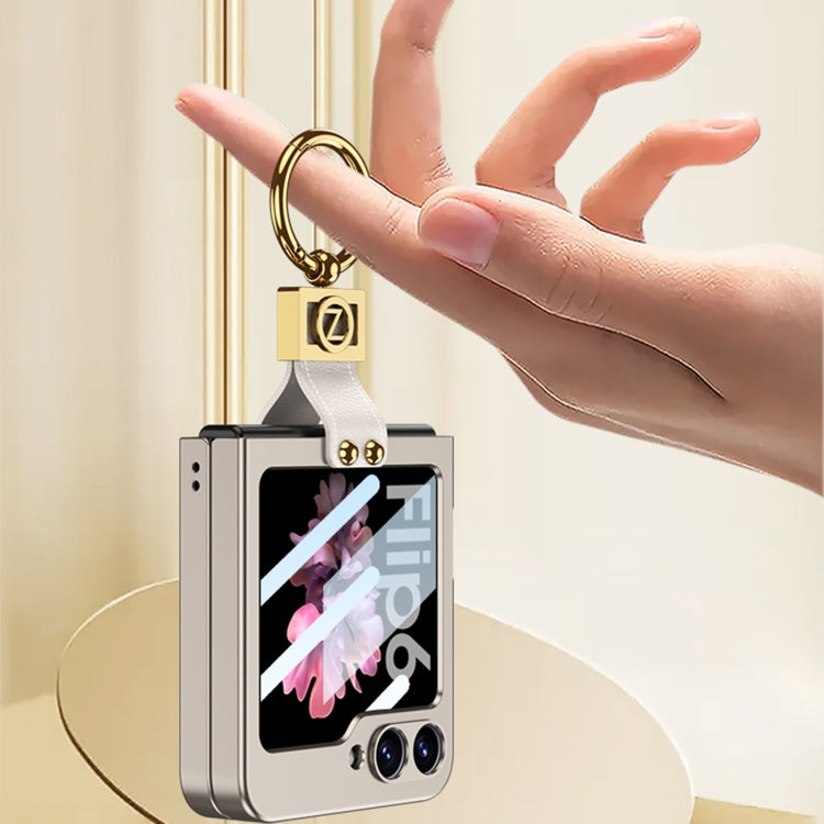 For Samsung Galaxy Z Flip6 / Flip7 FE GKK Integrated Ultra-thin Phone Case with Z Ring Holder