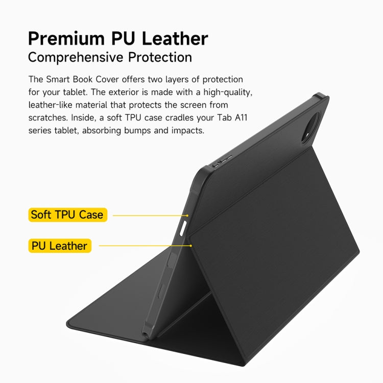 Ulefone Smart Book Cover PU Leather Case For Tab A11 Pro / A11  - Grey
