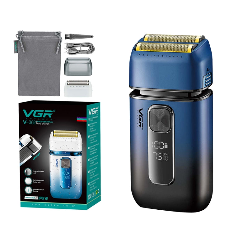 VGR V-362 5W USB Reciprocating Electric Shaver Bald Head Hair Clipper