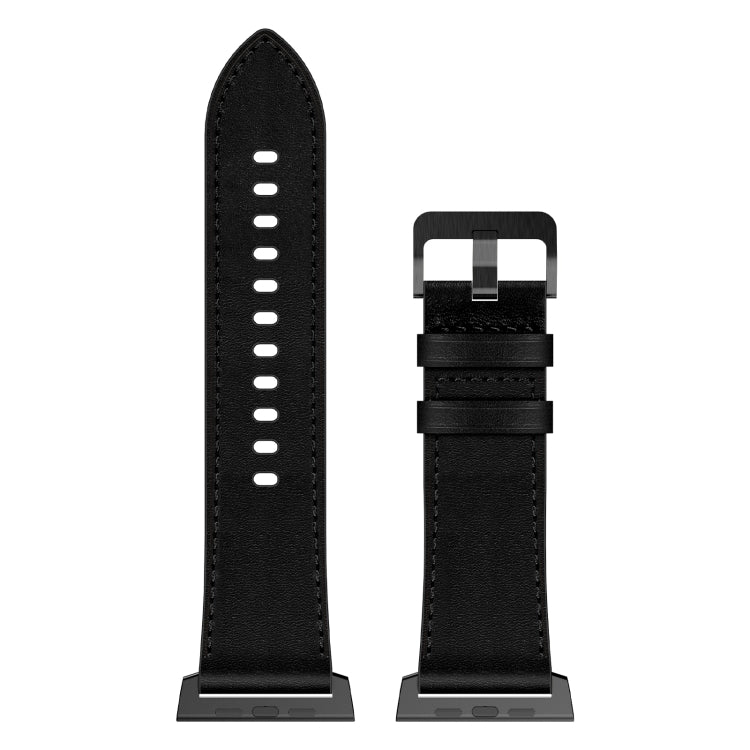For Apple Watch Ultra 49mm Wilderness Top-grain Leather Watch Band