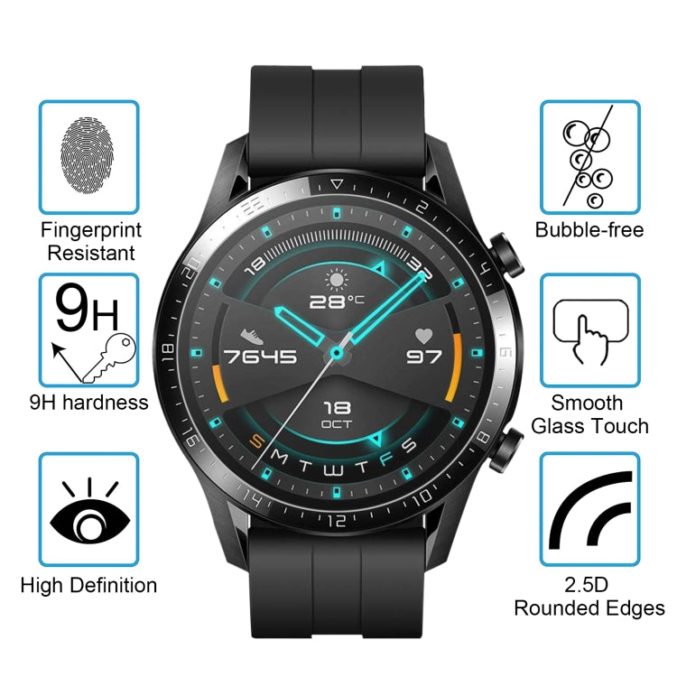 For Huawei Watch GT 2 46mm Smart Watch Tempered Glass Film Screen Protector