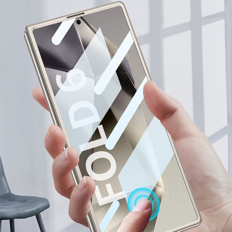 For Samsung Galaxy Z Fold6 GKK Integrated Ultra-thin Electroplating Lens Frame Phone Case