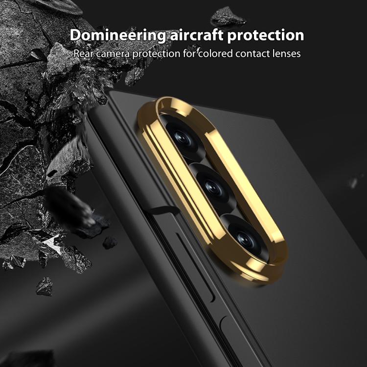 For Samsung Galaxy Z Fold7 5G GKK Integrated Ultra-thin Electroplating Lens Frame Phone Case
