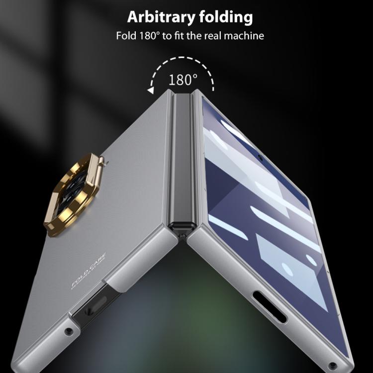 For Samsung Galaxy Z Fold7 5G GKK Integrated Ultra-thin Electroplating Lens Frame Phone Case
